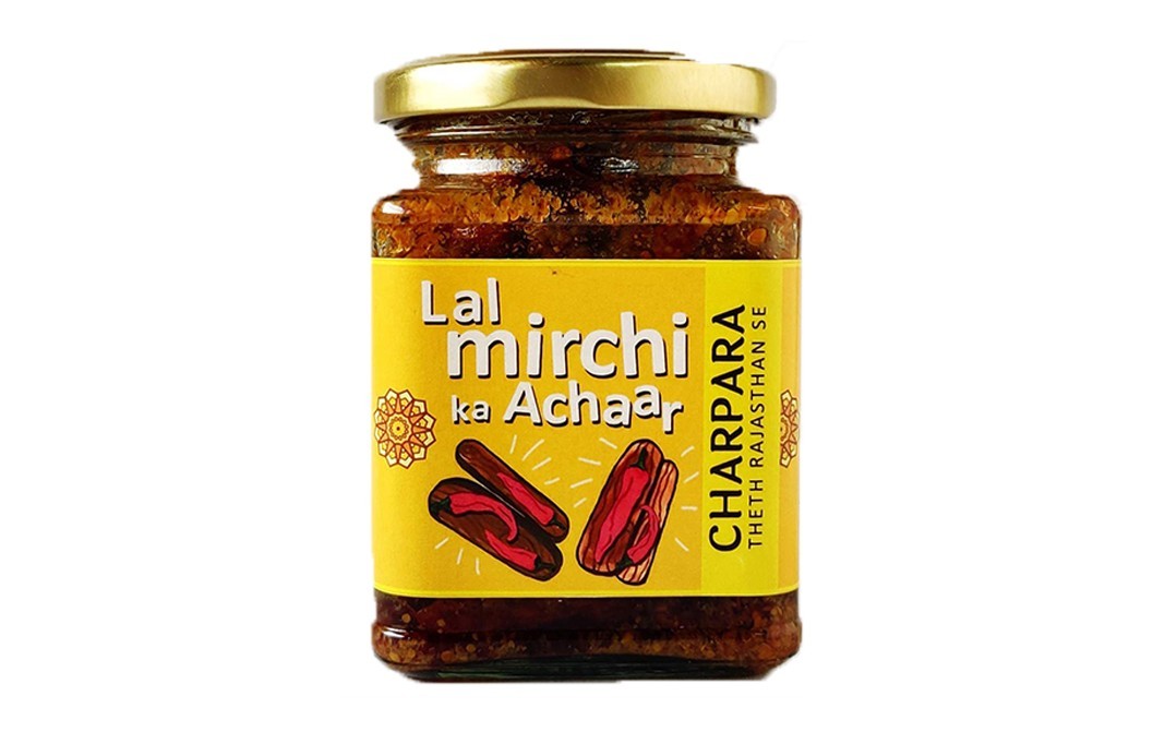 Charpara Lal Mirchi Ka Achaar    Glass Jar  250 grams